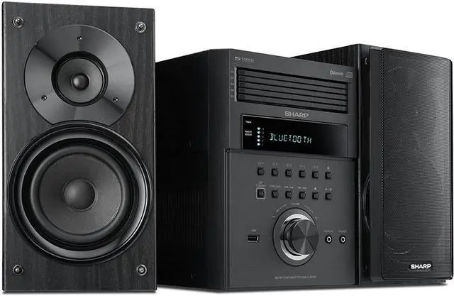 Alt view image 2 of 2 - Sharp 5-Disc Micro System - Black