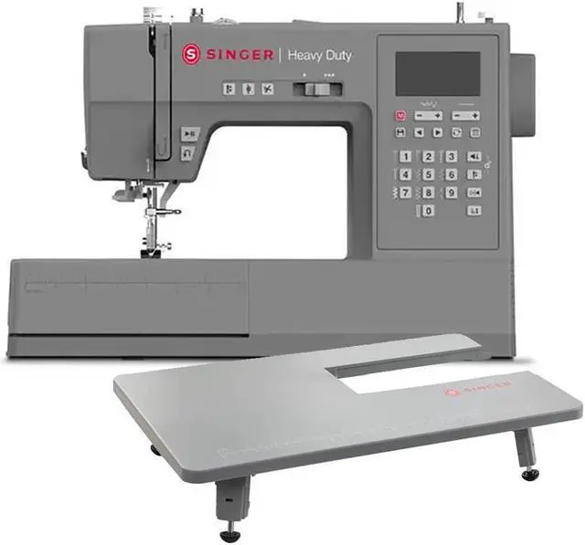 Main image of Singer Heavy Duty Gray Sewing Machine with Extension Table