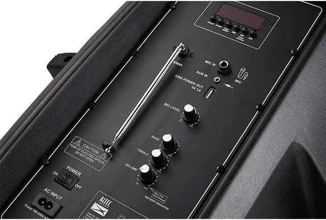 Alt view image 3 of 7 - ALTEC LANSING SROVBK000R SoundRover Wireless Trolley Bluetooth Speaker with Microphone