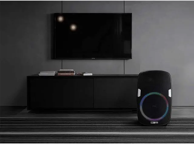 Alt view image 7 of 7 - ALTEC LANSING SROVBK000R SoundRover Wireless Trolley Bluetooth Speaker with Microphone