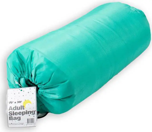 Alt view image 2 of 3 - Kole Imports SLEEPBAGTEL Adult Sleeping Bag - Teal
