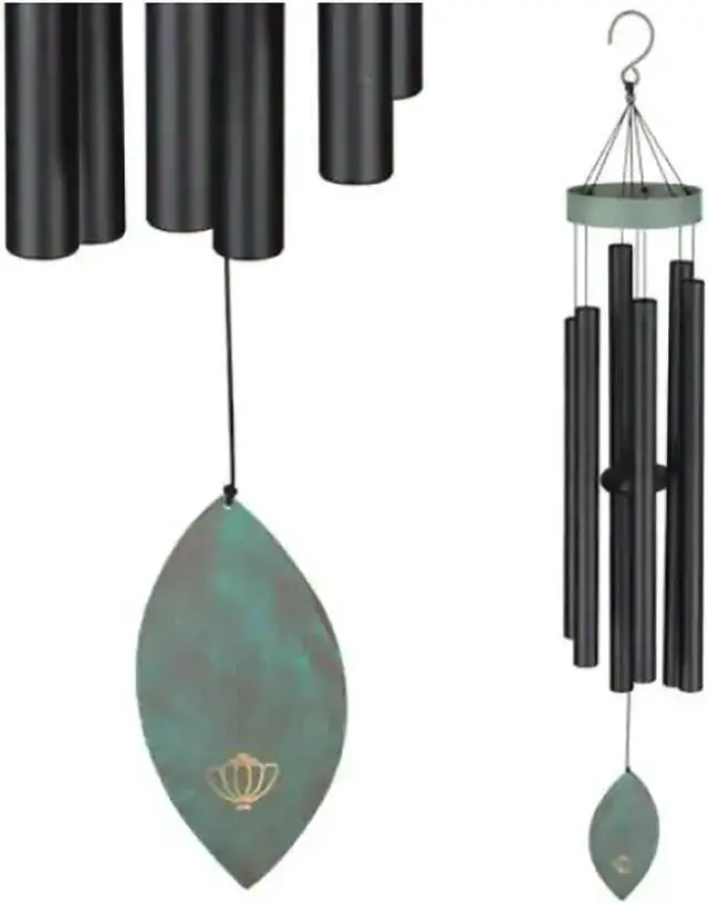 Alt view image 2 of 4 - Regal REGL11164 32 inch Patina Breeze Wind Chime - Black