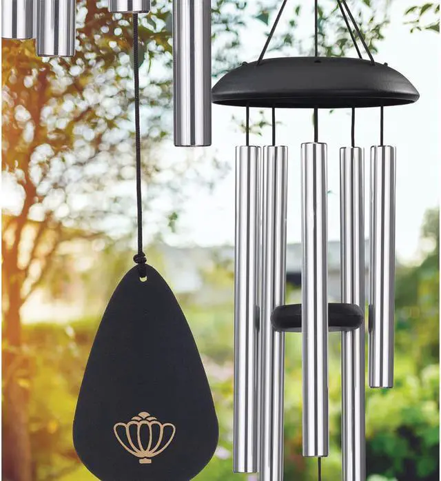 Alt view image 3 of 3 - Regal REGL11174 25 inch Classic Wind Chime - Black/Silver