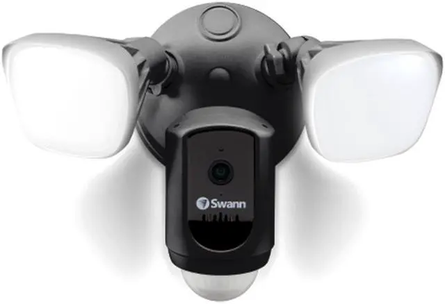 Alt view image 2 of 4 - Swann SWIFIFLOCAM2 Wi-Fi Floodlight Security Camera - Black