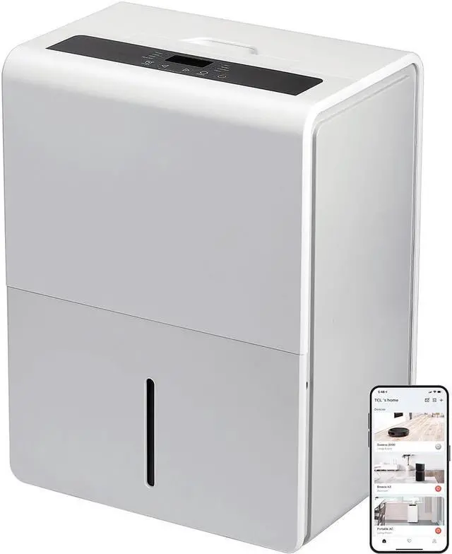 Main image of TCL H50D27W 50 Pint Smart Dehumidifier with UV-C Perfect for areas up to 4,500 sq. ft.