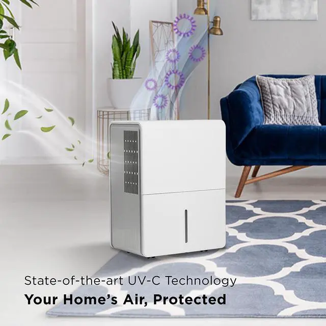 Alt view image 4 of 6 - TCL H50D27W 50 Pint Smart Dehumidifier with UV-C Perfect for areas up to 4,500 sq. ft.
