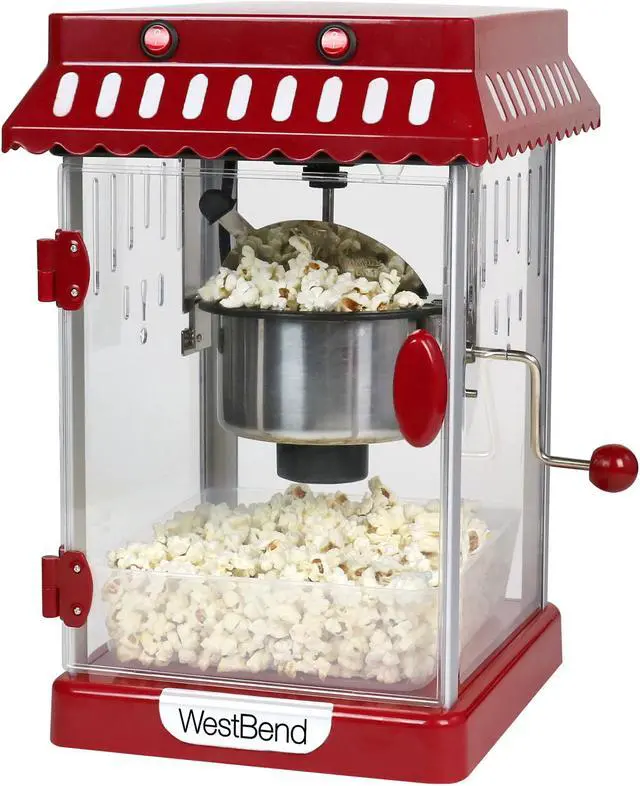 Alt view image 2 of 12 - West Bend PCMC20RD13 Popcorn Cart Popcorn Maker