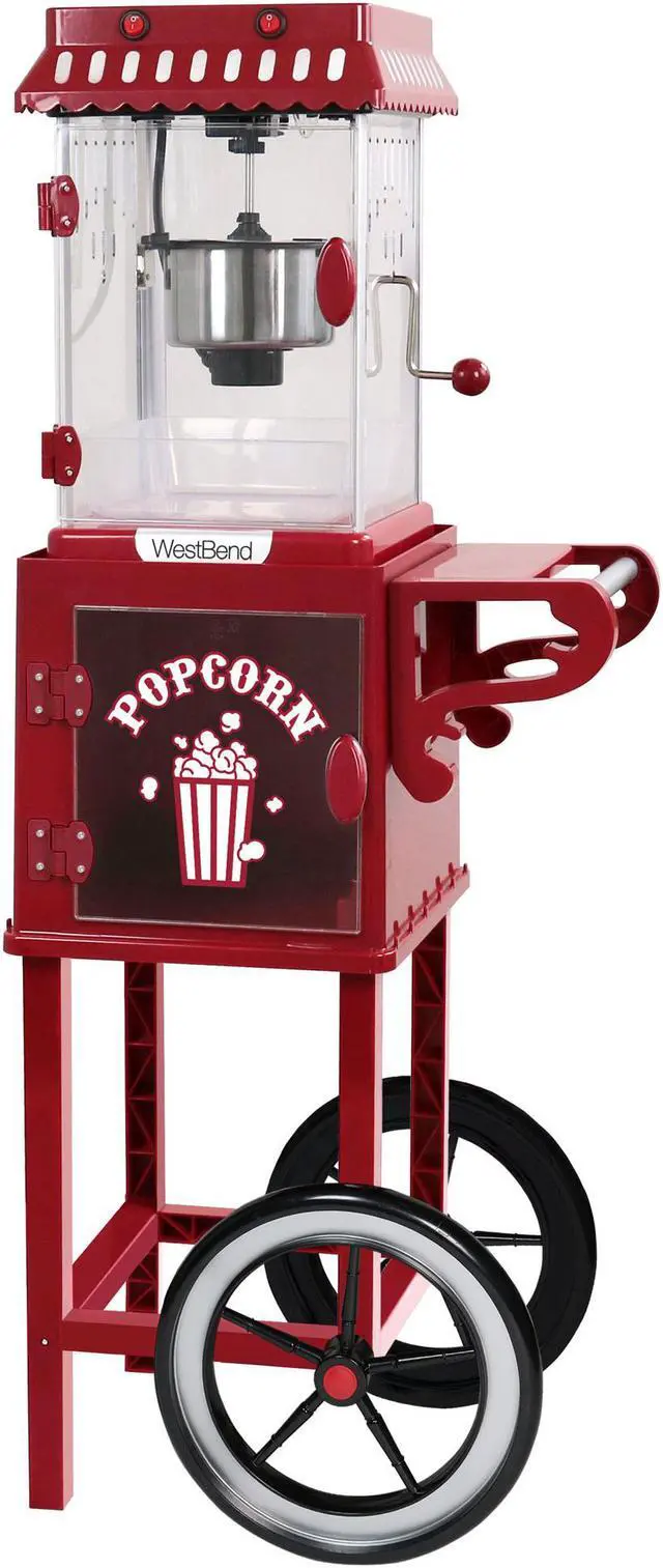 Alt view image 3 of 12 - West Bend PCMC20RD13 Popcorn Cart Popcorn Maker