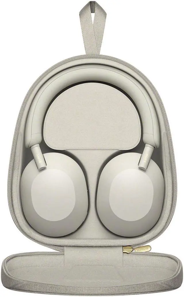 Alt view image 4 of 20 - Sony WH-1000XM5 Noise-Canceling Wireless Over-Ear Headphones (Silver)