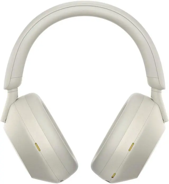 Alt view image 2 of 20 - Sony WH-1000XM5 Noise-Canceling Wireless Over-Ear Headphones (Silver)