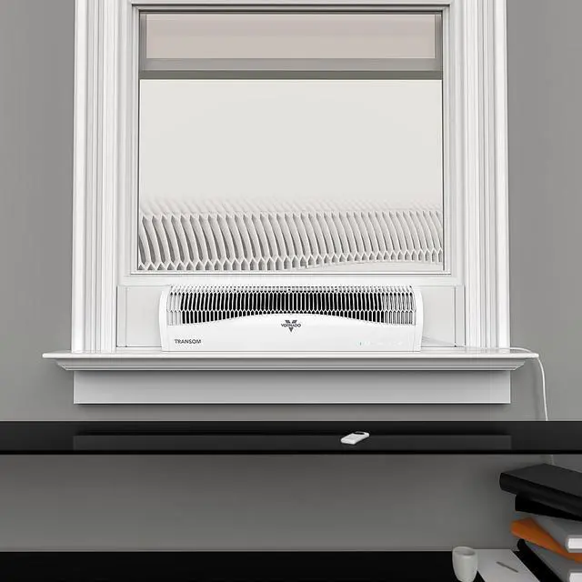 Alt view image 8 of 8 - Vornado Transom 7.16 in. H 4 speed Electronically Reversible Window Fan - Total Qty: 1