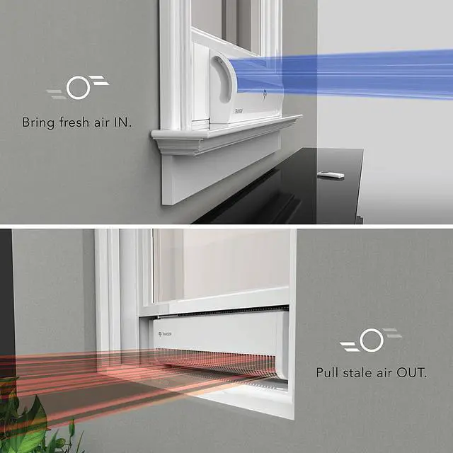 Alt view image 7 of 8 - Vornado Transom 7.16 in. H 4 speed Electronically Reversible Window Fan - Total Qty: 1