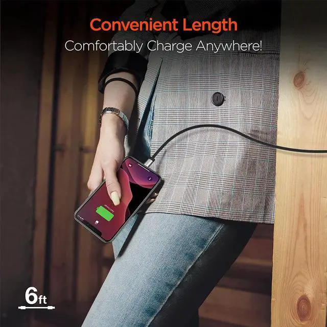 Alt view image 5 of 5 - Hypergear 15422 6 Ft. Flexi USB-C to Lightning Flat Cable - White