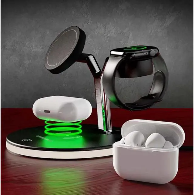 Alt view image 5 of 5 - Hypergear 15515 MaxCharge 3-in-1 Wireless Charging Stand