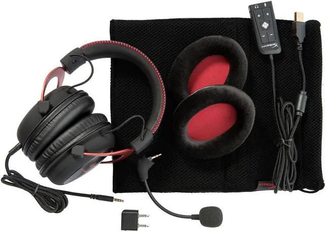 Alt view image 15 of 20 - HyperX Cloud II - Gaming Headset, 7.1 Surround Sound, Memory Foam Ear Pads, Durable Aluminum Frame, Detachable Microphone, Works with PC, PS5, PS4, Xbox Series X|S, Xbox One - Red