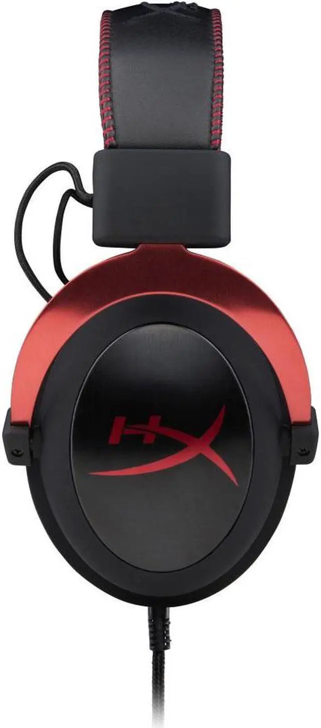 Alt view image 12 of 20 - HyperX Cloud II - Gaming Headset, 7.1 Surround Sound, Memory Foam Ear Pads, Durable Aluminum Frame, Detachable Microphone, Works with PC, PS5, PS4, Xbox Series X|S, Xbox One - Red