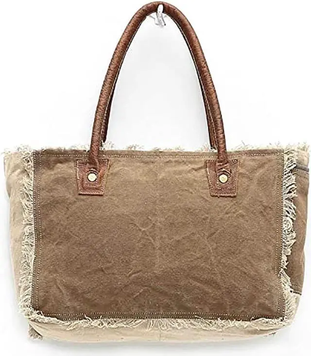 Alt view image 2 of 3 - Myra Bags Sel De Mer Upcycled Canvas Handbag