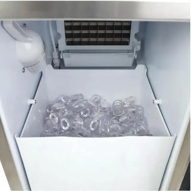 Alt view image 5 of 5 - Avanti OIM1550U3S 50 lbs. Stainless Steel Outdoor Built-In Ice Maker
