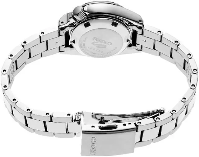 Alt view image 3 of 3 - Seiko 5 Womens Sports Collection Watch - Stainless Steel/Blue Dial