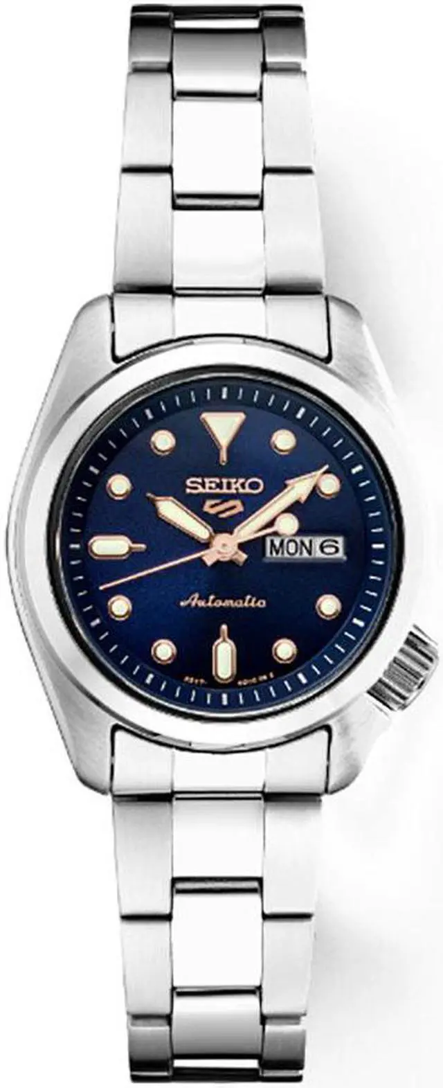 Main image of Seiko 5 Womens Sports Collection Watch - Stainless Steel/Blue Dial