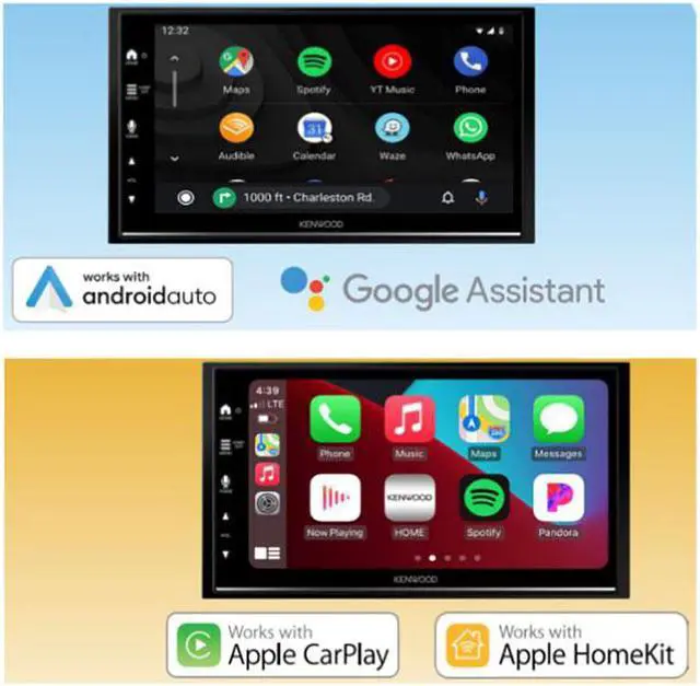 Alt view image 4 of 14 - Kenwood DMX7709 6.8 inch Digital Multimedia Receiver With Apple Carplay and Android Auto