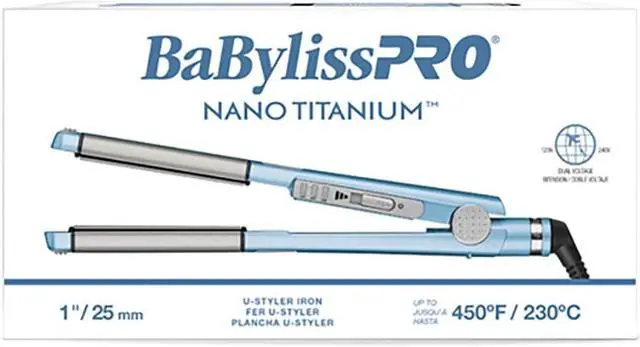 Alt view image 3 of 4 - Conair BaBylissPRO Nano Titanium 1 inch U-Styler