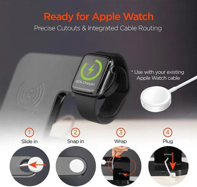 Alt view image 4 of 5 - Hypergear 15328 3-in-1 Wireless Charging Dock