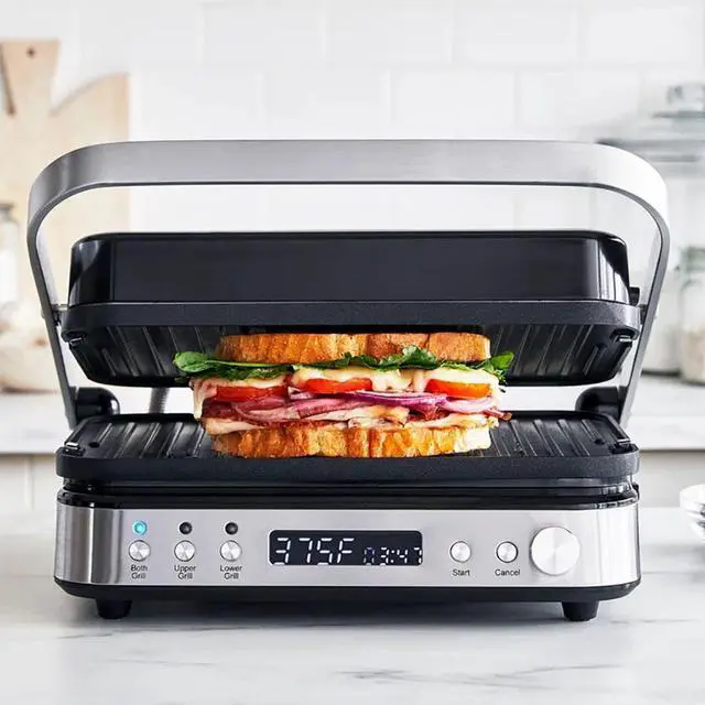 Alt view image 3 of 3 - GreenPan CC006410001 Bistro Ceramic Nonstick Grill & Griddle