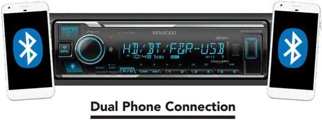 Alt view image 3 of 7 - Kenwood eXcelon KMMX705 Audio Receiver with Bluetooth And Alexa