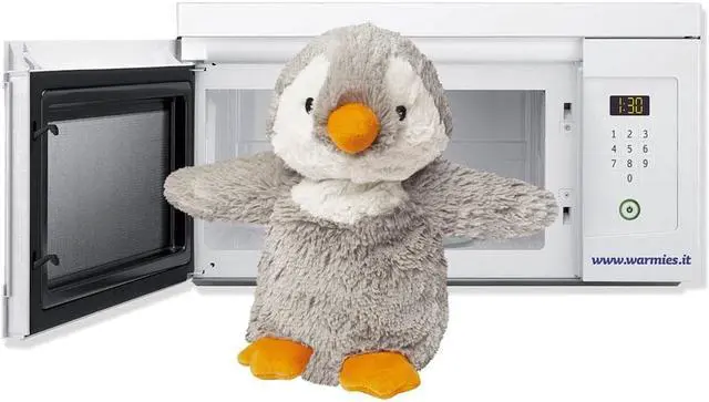 Alt view image 3 of 5 - Warmies CPPEN4 Microwavable French Lavender Scented Plush Gray Penguin