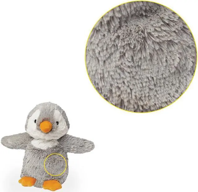Alt view image 2 of 5 - Warmies CPPEN4 Microwavable French Lavender Scented Plush Gray Penguin