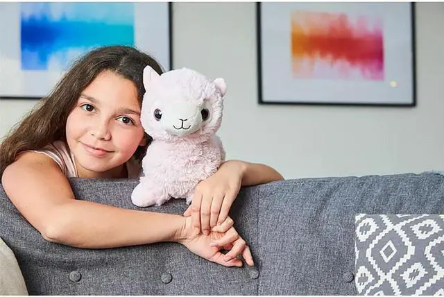 Alt view image 3 of 4 - Warmies CPLLA1 Microwavable French Lavender Scented Plush Pink Llama
