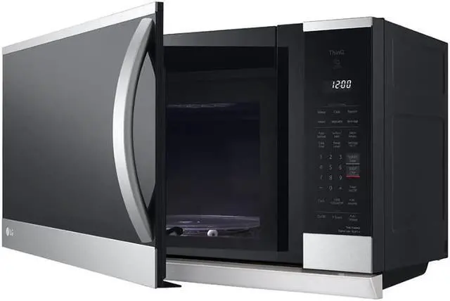 Alt view image 4 of 6 - 2.1 Cu. Ft. Stainless Steel Over-the-Range Smart Microwave