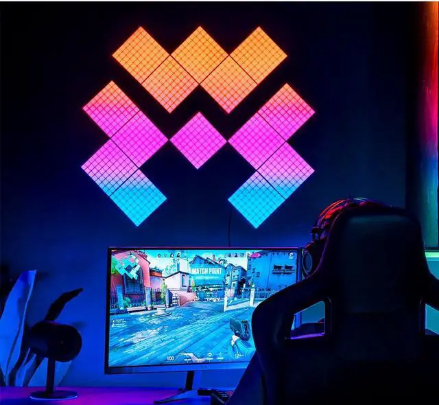 Alt view image 3 of 11 - Twinkly TWQ064STW07 Squares LED Panels 5+1 Combo Pack