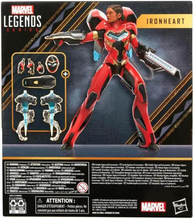 Alt view image 7 of 7 - Hasbro F5783 6 inch Marvel Legends Series Ironheart Action Figure