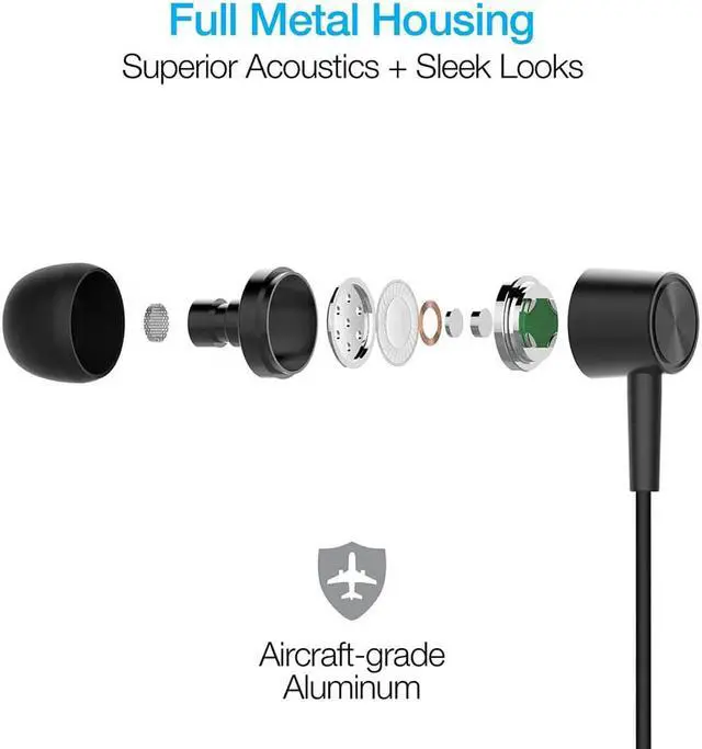 Alt view image 3 of 7 - Naztech 14203 Platinum MFi Lightning Earphones - Black