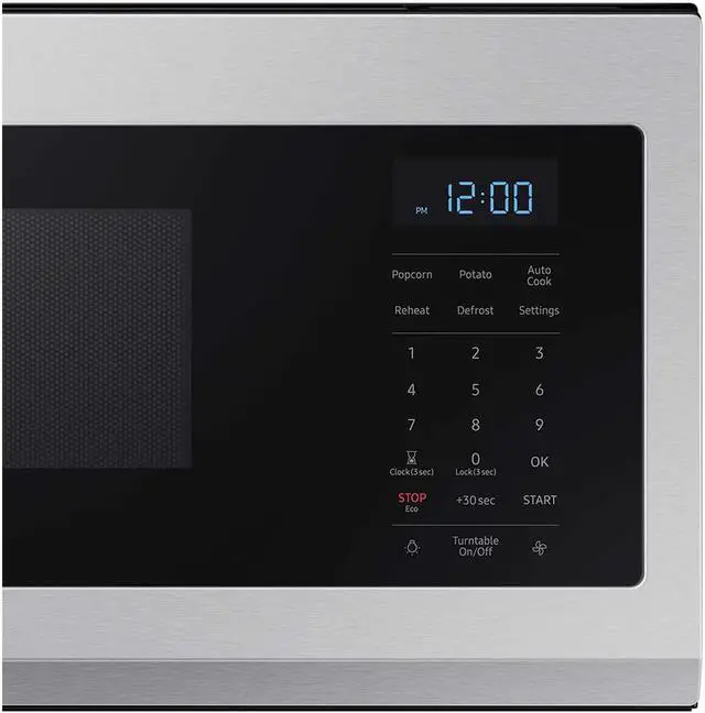 Alt view image 5 of 6 - 1.1 Cu. Ft. Low Profile Over the Range Stainless Steel Microwave