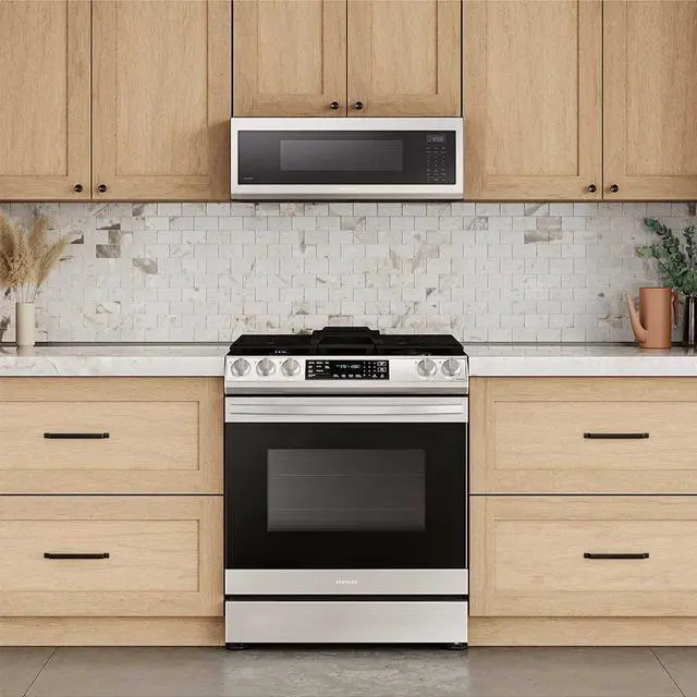 Alt view image 6 of 6 - 1.1 Cu. Ft. Low Profile Over the Range Stainless Steel Microwave