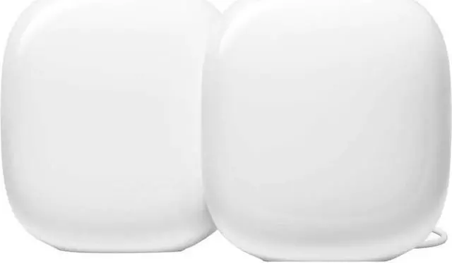 Main image of Google Nest GA03689 Wifi Pro 6e AX5400 Mesh Router - 2 Pack - Snow