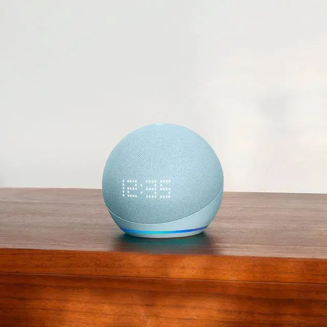 Alt view image 4 of 4 - Amazon Echo Dot with Clock 5th Gen Smart Speaker with Alexa