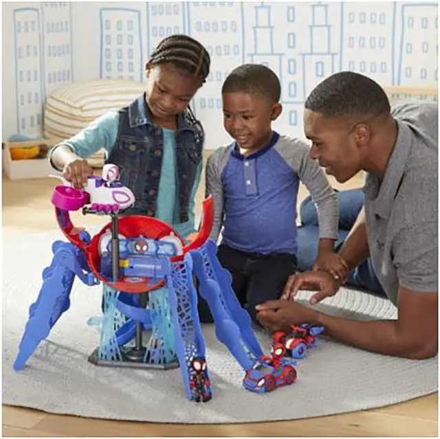 Alt view image 6 of 7 - Hasbro F1461 Marvel Spidey And His Amazing Friends Web-Quarters Playset
