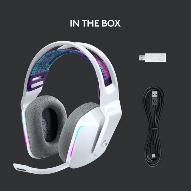 Alt view image 5 of 7 - Logitech G733 Lightspeed Wireless RGB Gaming Headset