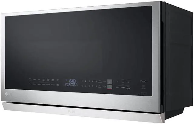 Alt view image 2 of 7 - LG 2.1 Cu. Ft. Stainless Steel Over-the-Range Smart Microwave