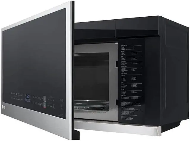 Alt view image 4 of 7 - LG 2.1 Cu. Ft. Stainless Steel Over-the-Range Smart Microwave