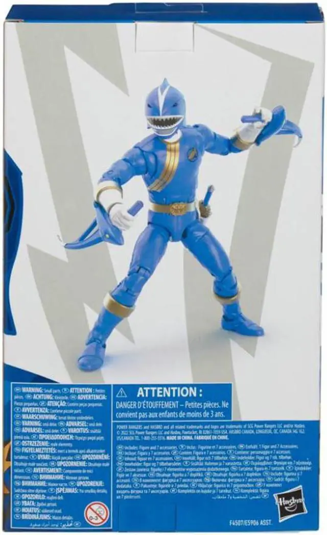 Alt view image 7 of 7 - Hasbro Power Rangers Lightning Collection Wild Force Blue Ranger Figure