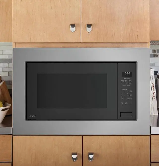 Alt view image 4 of 5 - GE 2.2 Cu. Ft. Built-In Sensor Microwave Oven