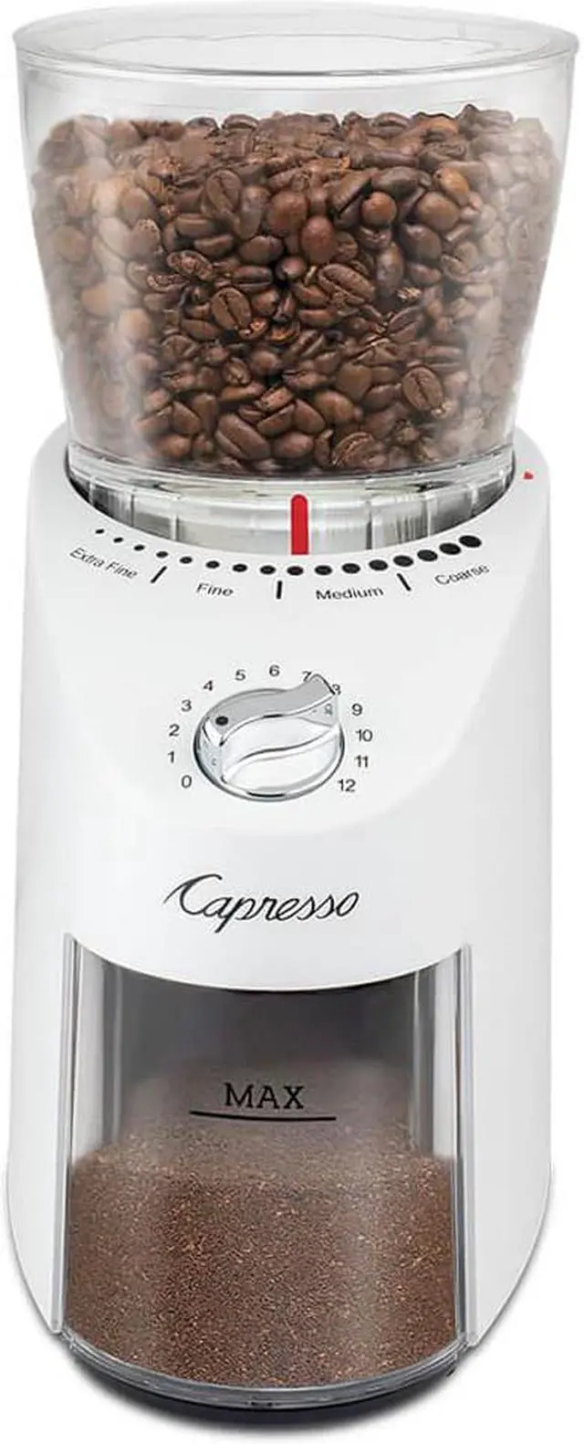 Alt view image 2 of 4 - Capresso 57002 Infinity Plus White Conical Coffee Grinder