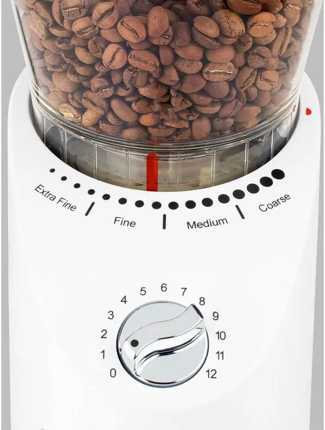Alt view image 4 of 4 - Capresso 57002 Infinity Plus White Conical Coffee Grinder