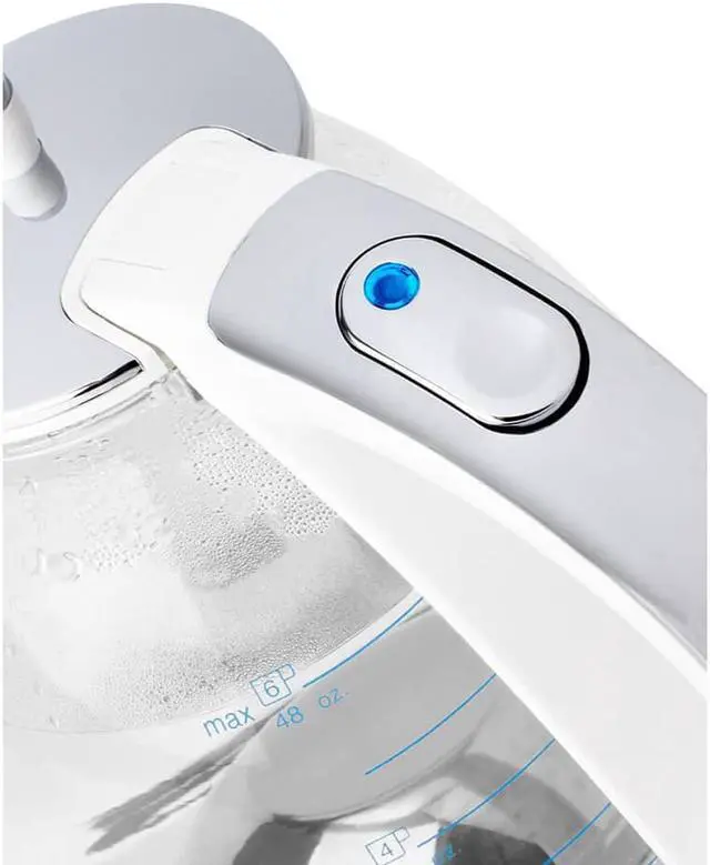 Alt view image 2 of 5 - Capresso 24002 H20 White Glass Water Kettle