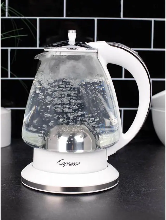Alt view image 5 of 5 - Capresso 24002 H20 White Glass Water Kettle